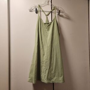 Outdoor Voices Active Romper Dress With Pockets Sage Green Large Tennis Hiking